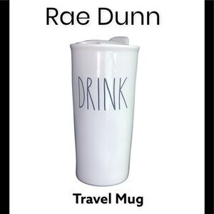 RAE Dunn DRINK travel mug thermos Tumblr